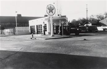 (GAS STATIONS--TEXACO) A contemporary and an accomplished typological study with 79 photographs depicting Texaco gas stations throughou